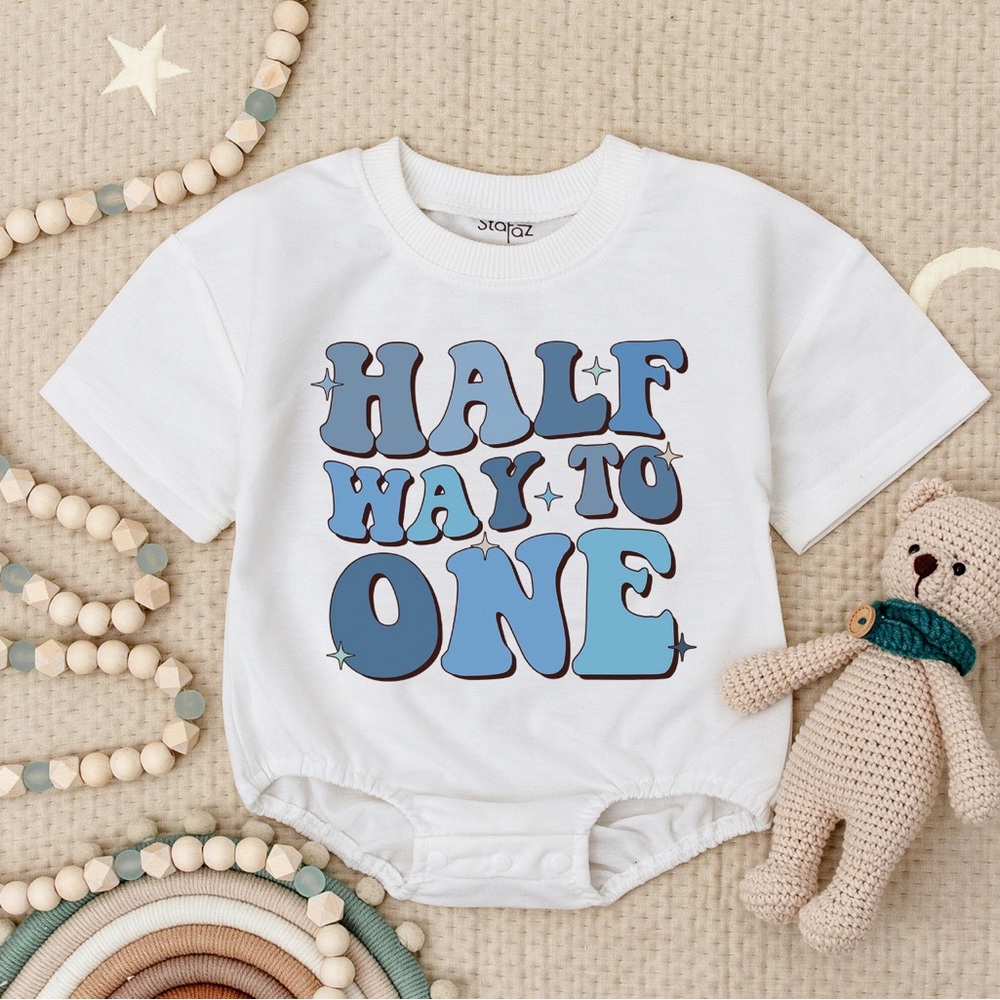 “Half Way To One” T-Shirt Romper